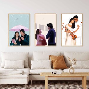 Bollywood-kunstbundel - set van 3, romantische filmcollectie, cadeau voor filmliefhebbers, Indiase filmkunst, Hindi filmposters, Desi Art Gift