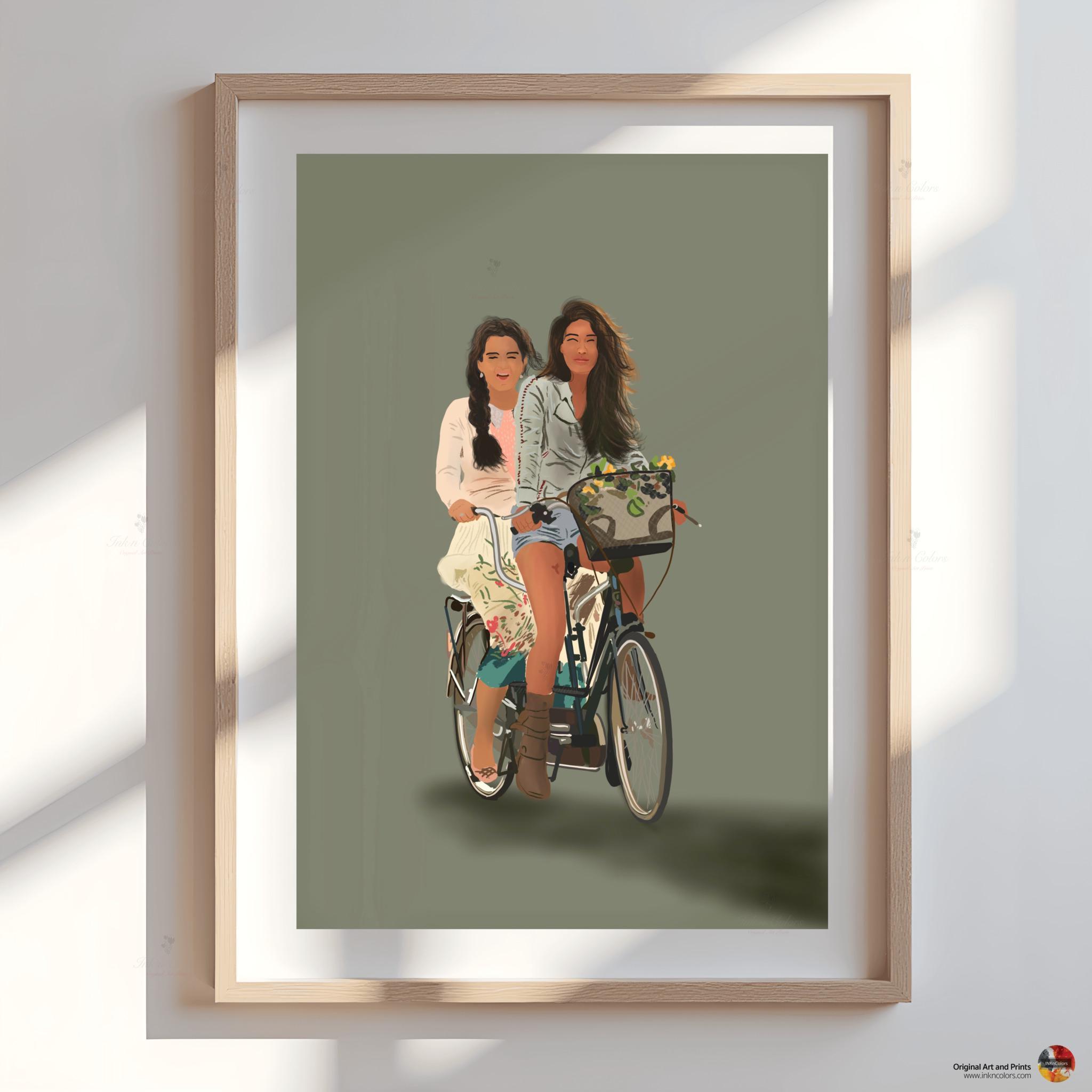 Poster Mural A4 Vintage Vélo Queen Bicycle Ride Jazz - Marques Raleigh, SBDU, Campagnolo C Record