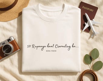 Felpa Desi con dialoghi di Bollywood • Magliette e felpe con cappuccio • Maglietta con grafica • Regali coordinati per gli amanti del cinema • Taglie per tutte le età