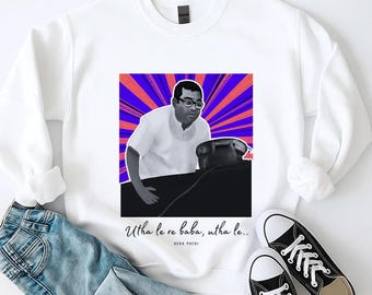 Felpa Desi con dialoghi di Baburao Bollywood • Magliette e felpe con cappuccio • Maglietta con grafica • Regali coordinati per gli amanti del cinema • Taglie per tutte le età