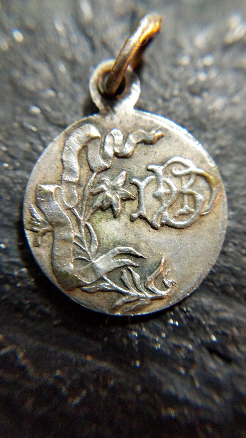 Notre Dame de Brebieres Charm Medal Vintage Our Lady