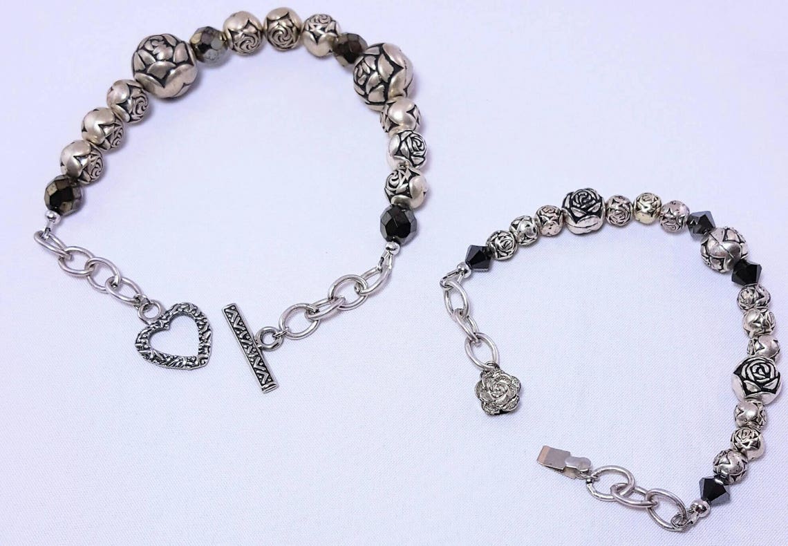 Mommy and Me Bracelet Set Mother Daughter Jewelry Back to - Etsy