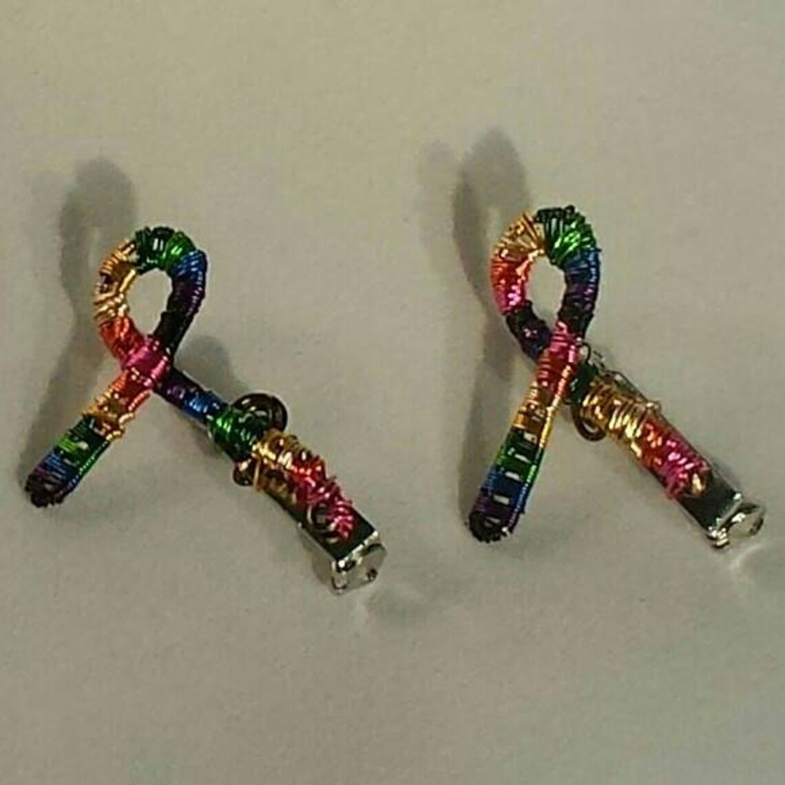 Multicolored Cancer Awareness Pin Cancer Support Ribbon Cancer Pin
