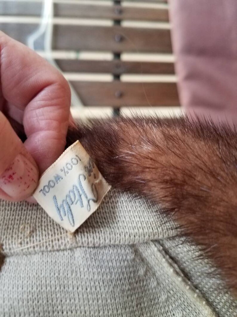 Fur trimmed Wool Sweater
