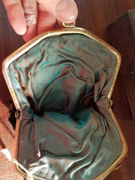 Black sequined purse the little black purse - image 4