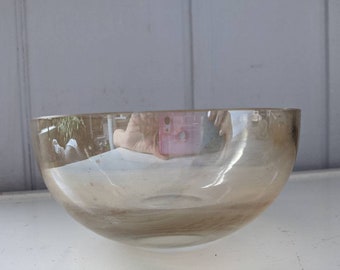 Smooth Carnival Glass Bowl