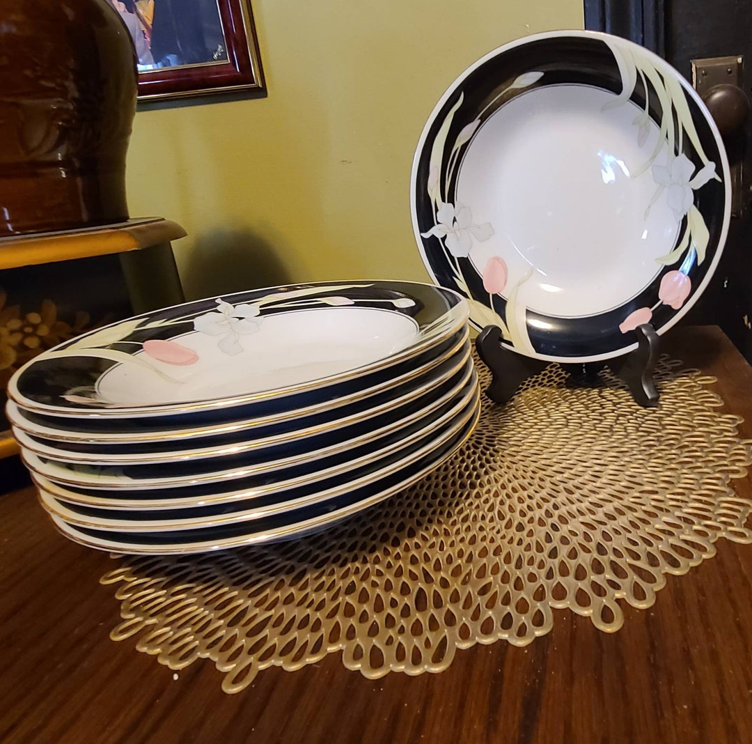 Fairfield Fine China Vanessa Pattern Cereal/soup Coupe Bowls Set of 8