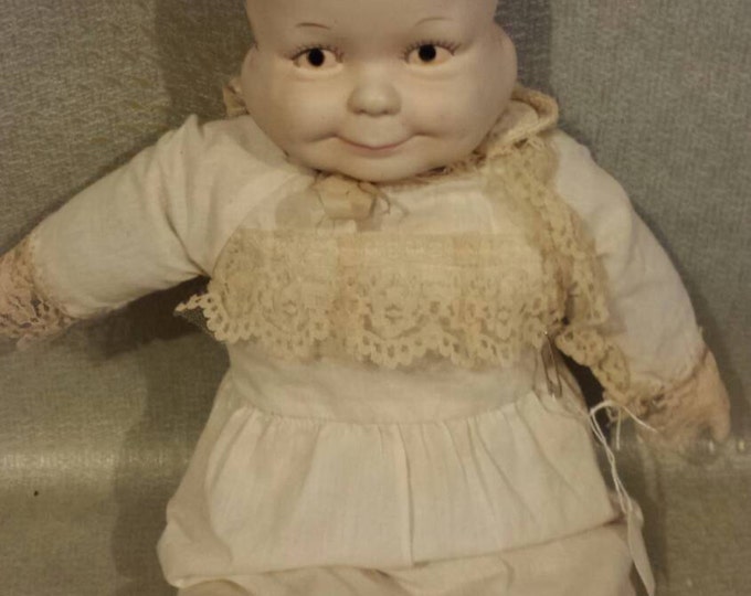 Three Headed Baby Doll Porcelain and Fabric - Etsy