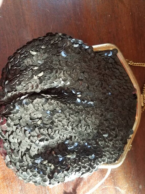 Black sequined purse the little black purse - image 3