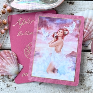 Aphrodite altar prayer card | Love Romance Spell magic goddess art