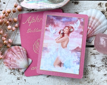 Aphrodite Altar Gebetskarte | Liebe, Romantik, Zauber, Göttin, Kunst