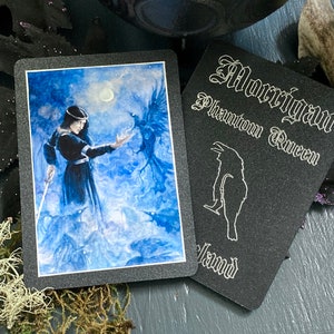 Morrigan Art Card | ACEO Goddess Altar | Celtic Dark Raven Goddess