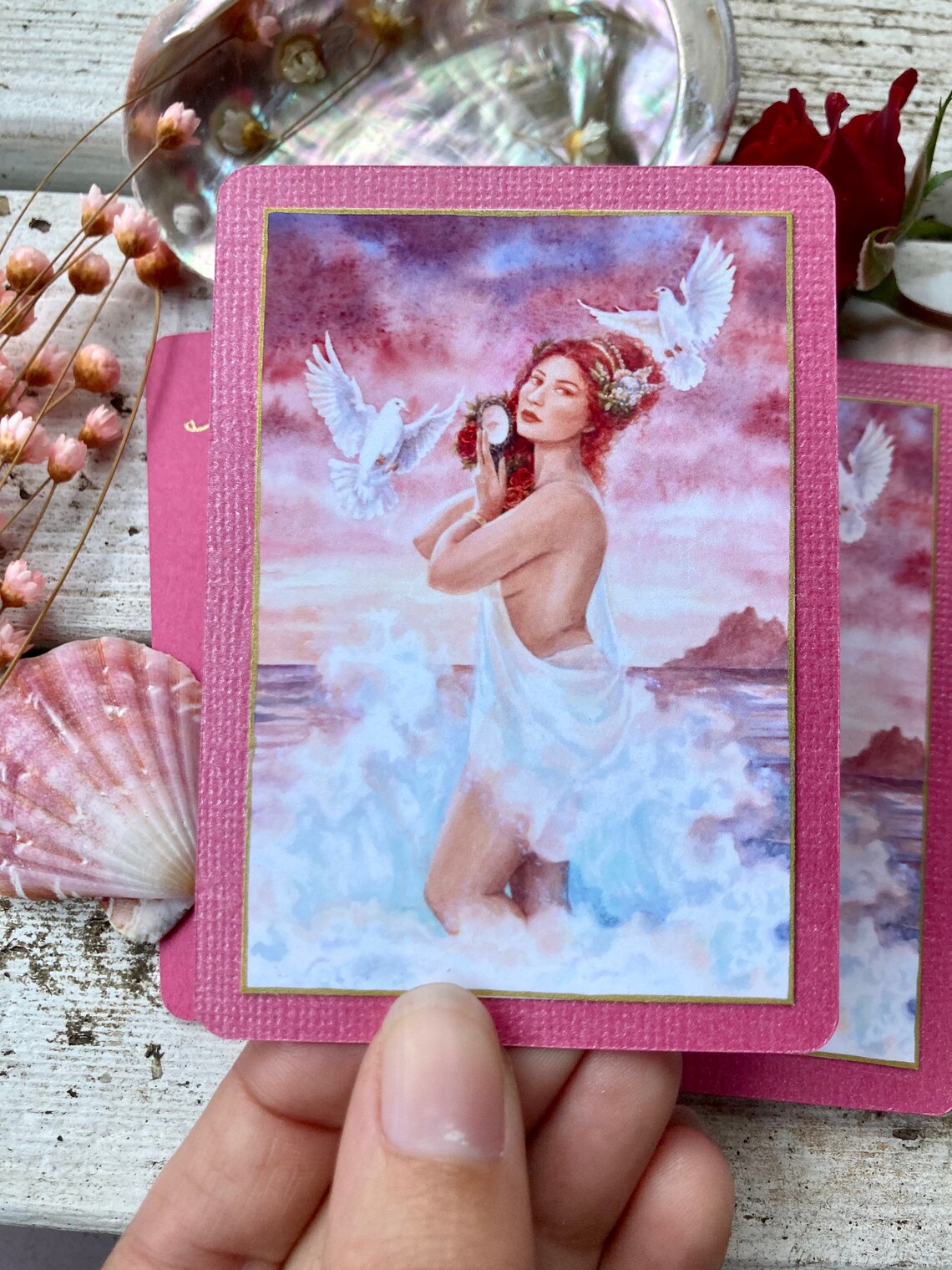 Aphrodite Altar Prayer Card Love Romance Spell Magic Goddess Etsy
