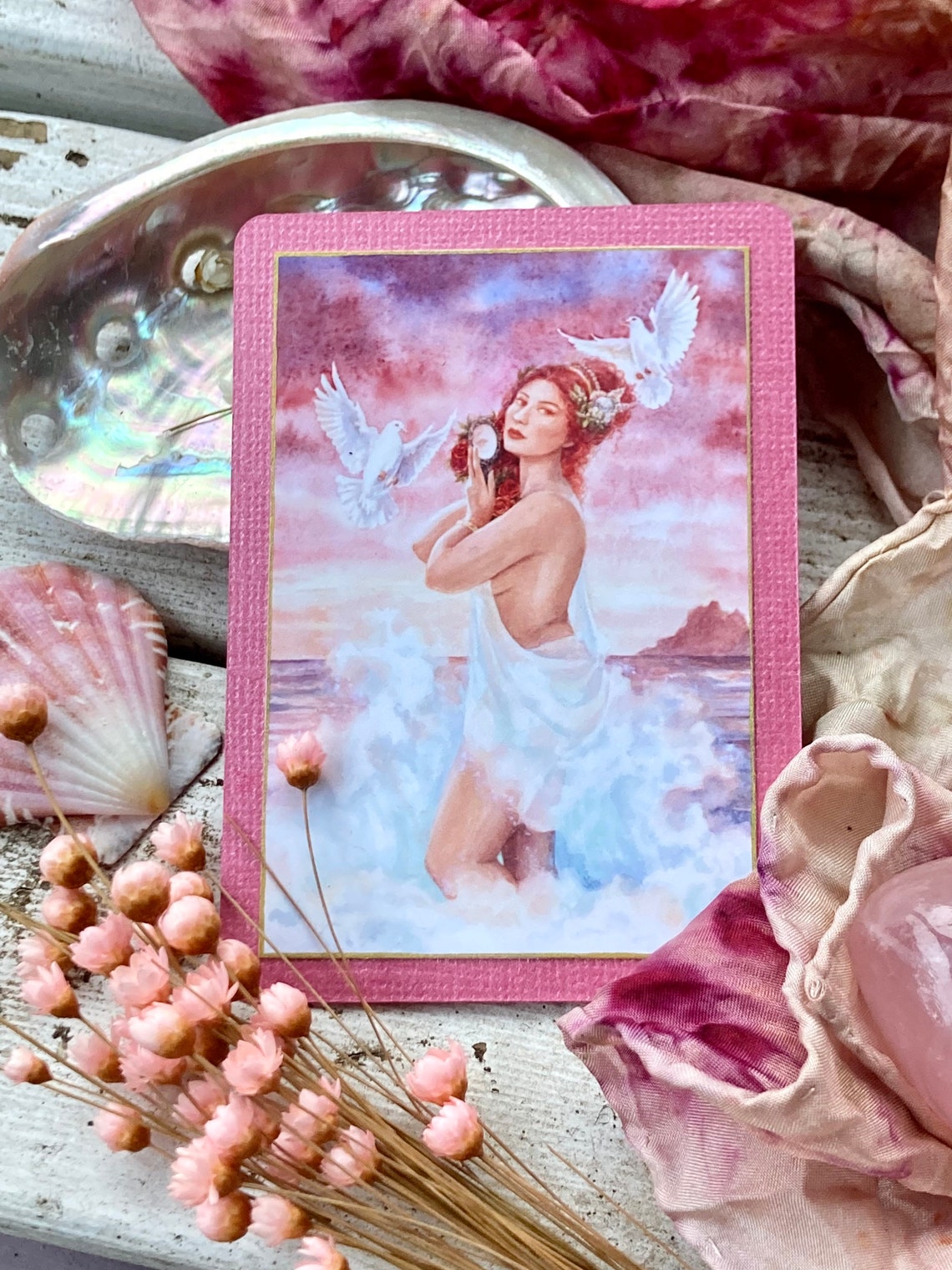 Aphrodite Altar Prayer Card Love Romance Spell Magic Goddess Etsy