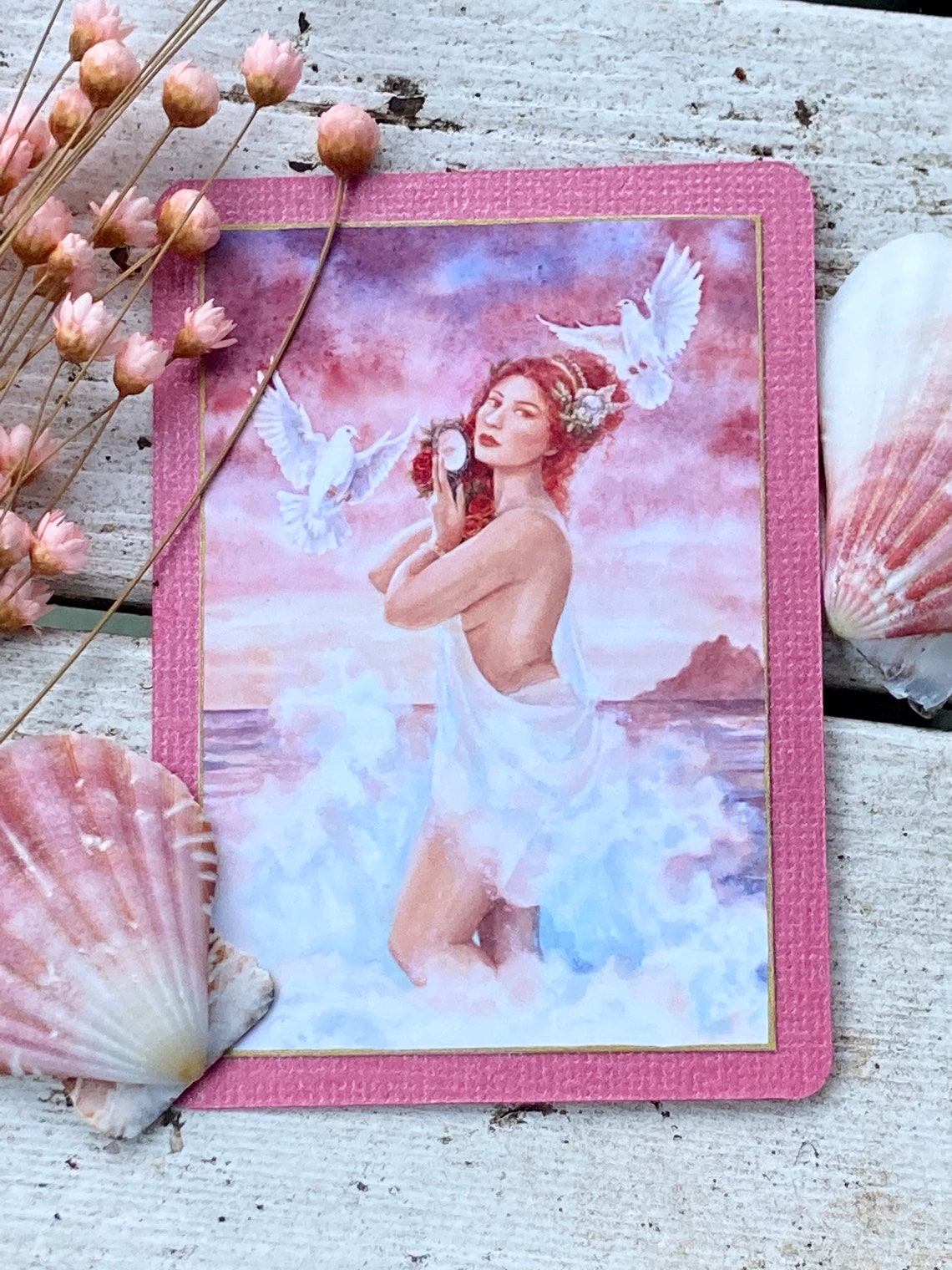 Aphrodite Altar Prayer Card Love Romance Spell Magic Goddess Etsy