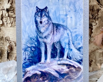 Wolf Art Card Talisman | Spirit Animal Totem