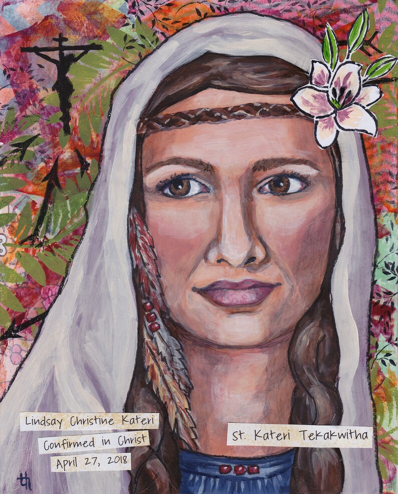St. Kateri Tekakwitha Patron Saint of Environment and Etsy
