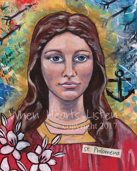 Sarah St patron of laughter religious gift religious decor personalized