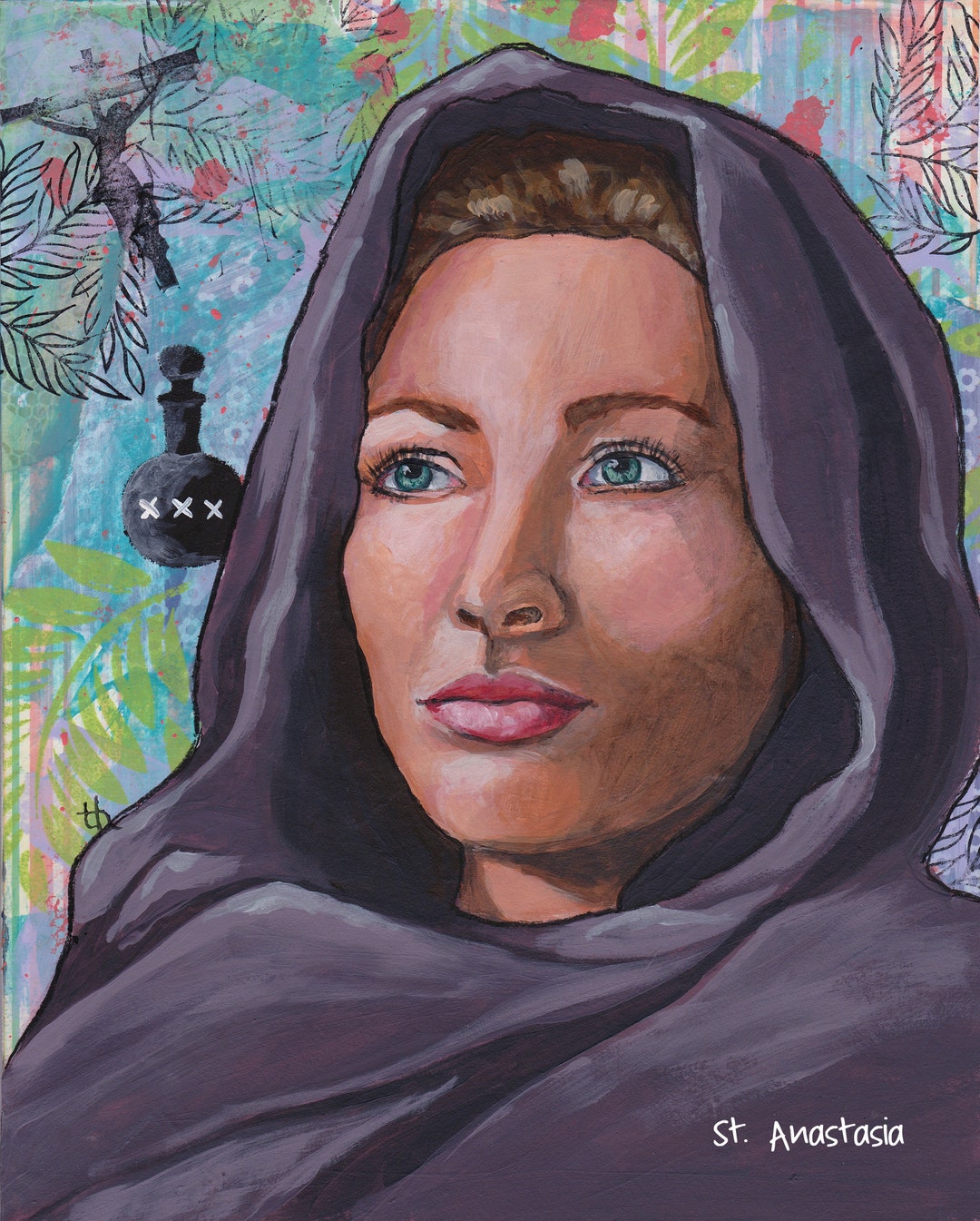 St. Anastasia, Patron Saint of Poison Sufferers and Weavers, Modern