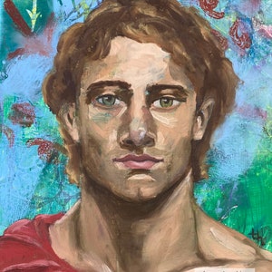 St. Sebastian, Saint Sebastian, patron saint, patron of athletes, patron of soldiers, modern icon, saint icon, religious art, religious gift