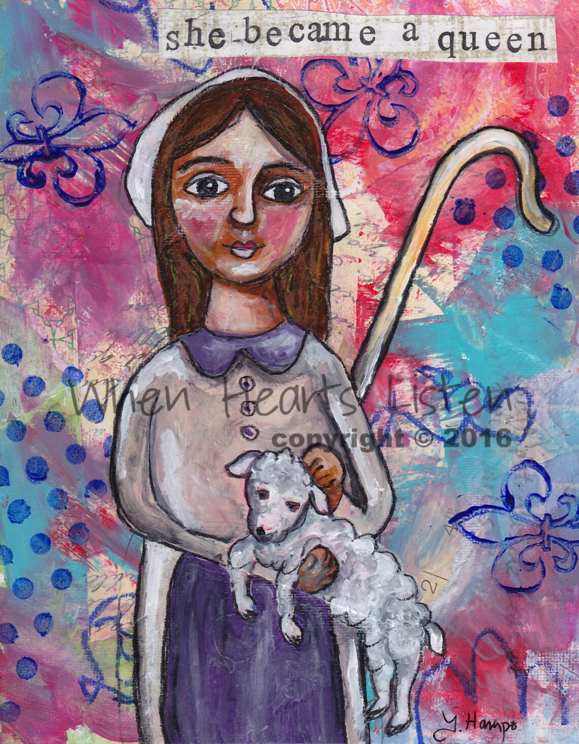 St Germaine Saint Art Patron Saint of Poor Patron Saint of Etsy