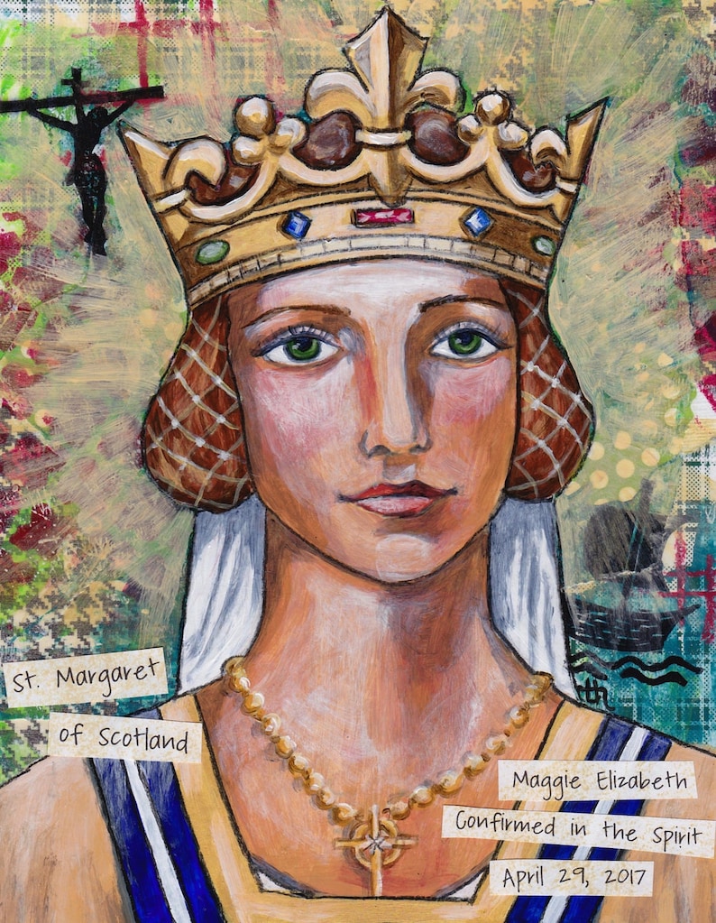 Heilige Margarete von Schottland, Heilige Kunst, religiöse Ikone