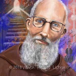 Blessed Solanus Casey, Father Solanus, Solanus Casey, religious icon, modern icon, confirmation gift, religious gift, saint art, saint print