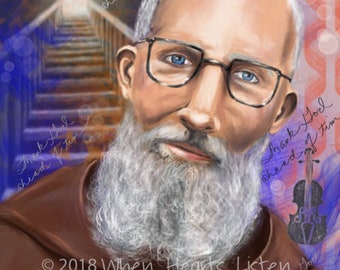 Gesegnet, Solanus Casey, Vater Solanus, Solanus Casey, religiöse Ikonographie, moderne Ikone, Bestätigung Geschenk, religiöse Geschenk, heilige Kunst, St. Druck