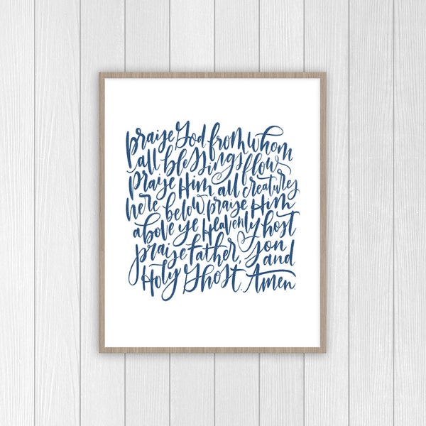 Doxology Print - Etsy