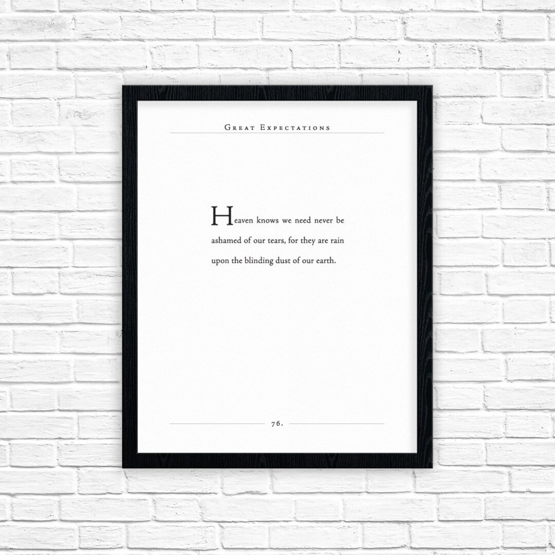 Great Expectations Quote | Charles Dickens Classic Literature Quote ...