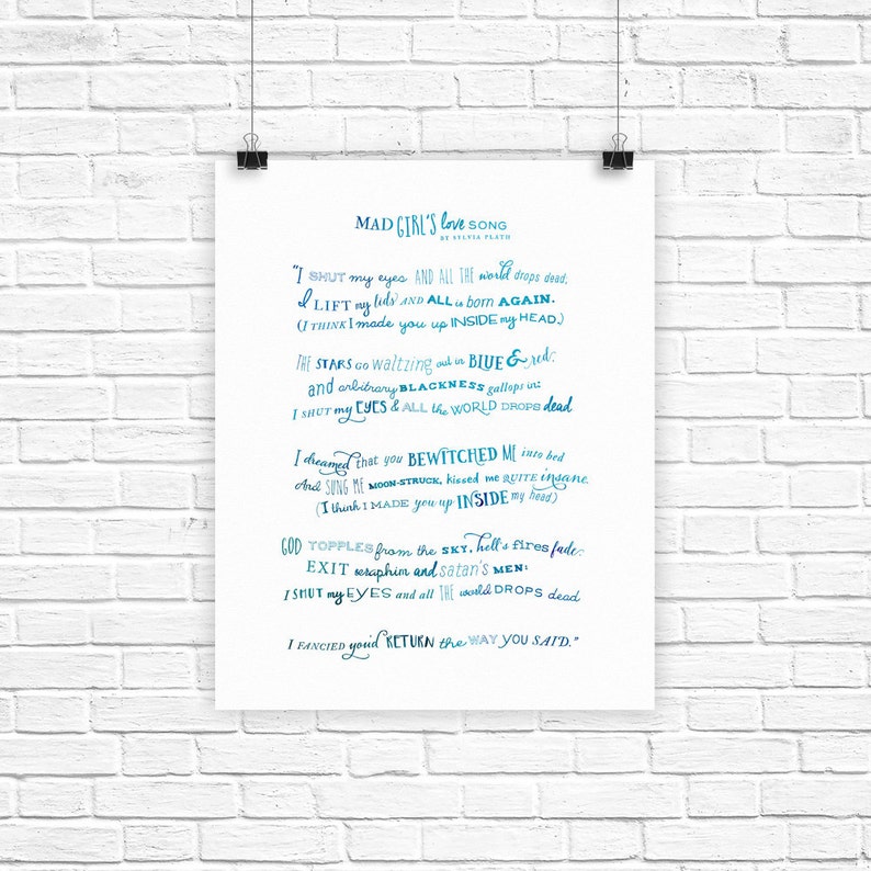 Tone of mad girl's love song image