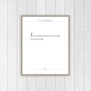 Little Women Quote | Louisa May Alcott Quote Print | Classic Book Quote | Gift for Book Lover | Classic Quote |