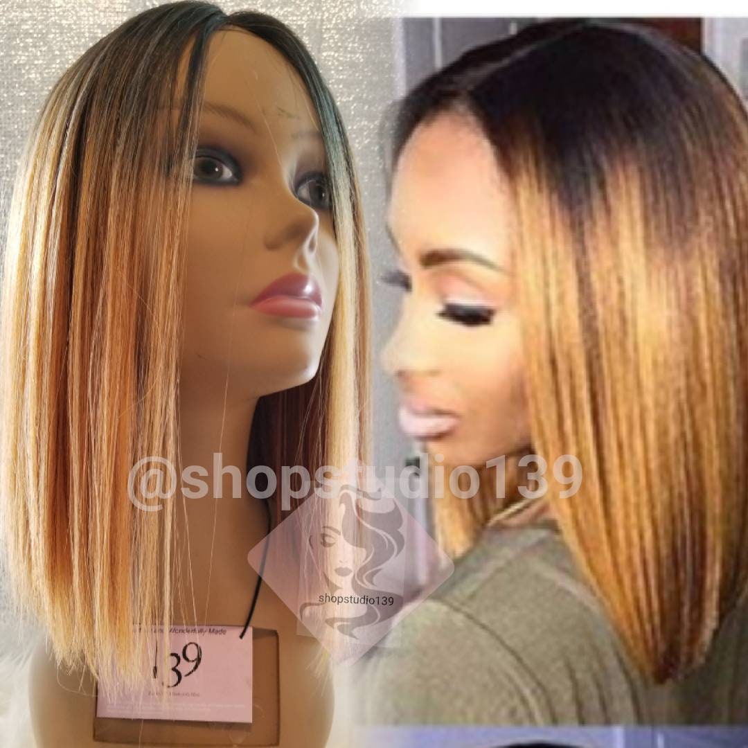 Human Hair Blunt Cut Bob Non Lace Per Plucked Natural Part Wig Etsy