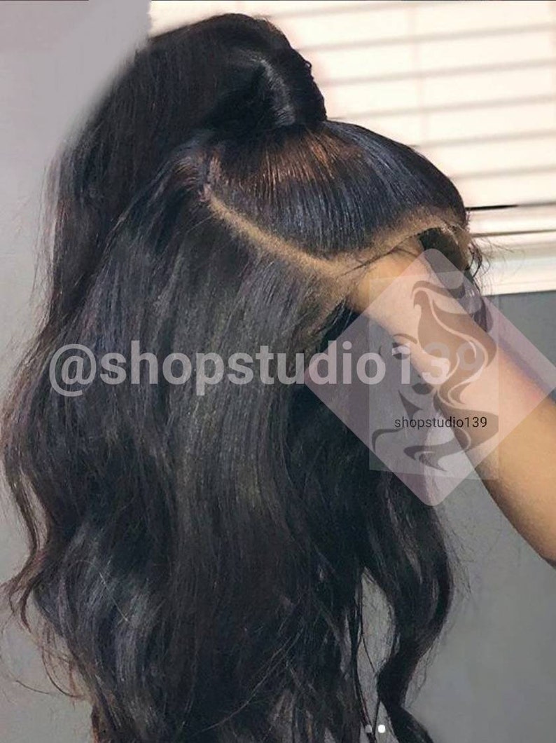 Virgin Brazilian Human hair Loose Wave Lace Front Wig