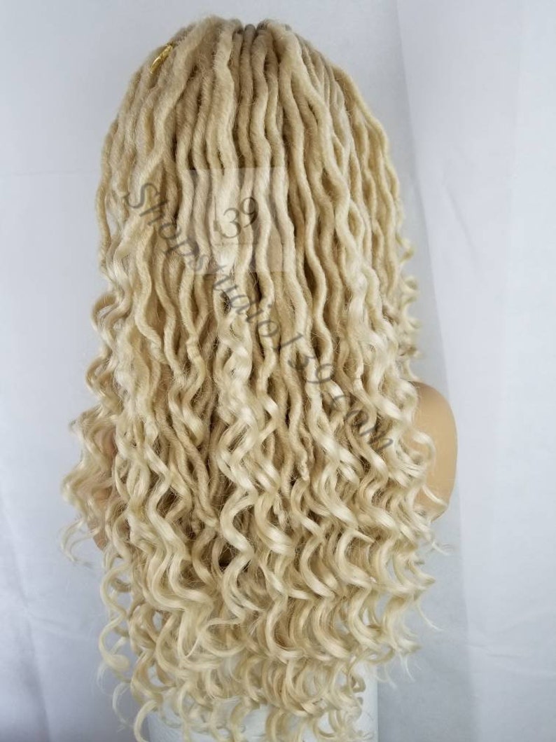 Blonde Faux Locs Lace Front Wig Perfect For All Skin Tones