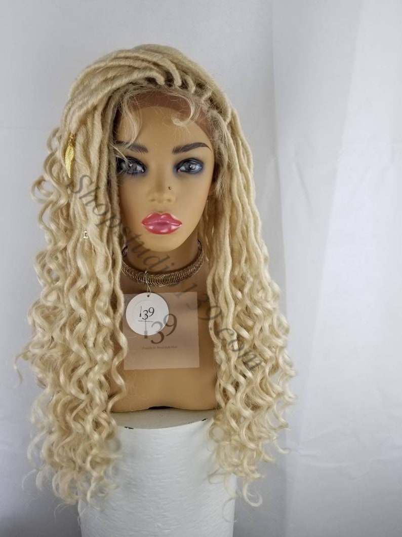 Blonde Faux Locs Lace Front Wig Perfect For All Skin Tones
