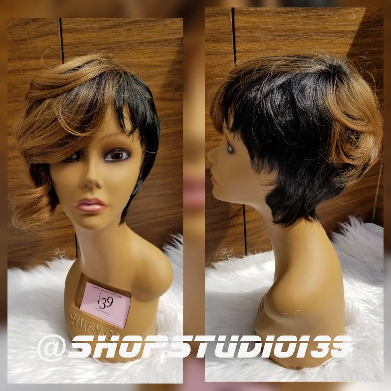 Beautiful Short And Sassy Honey Blonde Human Hair Wig Etsy