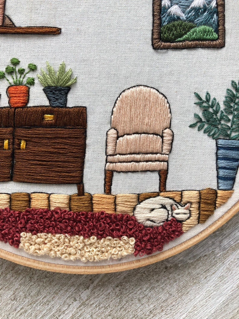 Cozy interior jessecmault hoop reading nook jessecmault study etsy Cozy interior jessecmault hoop reading nook jessecmault study etsy