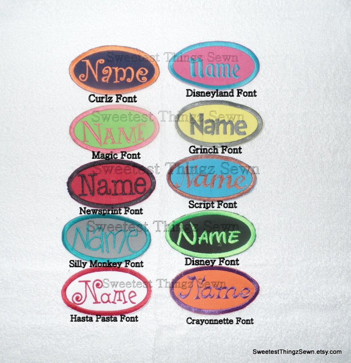 Personalized Name Tag/ Iron on Name Tag/ Embroidered Name Tag/ Etsy