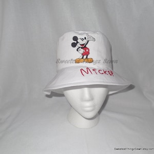 Bucket Hat/ Handmade Sun Hat/ Mickey Mouse Hat/ Disney Hat immagine 2