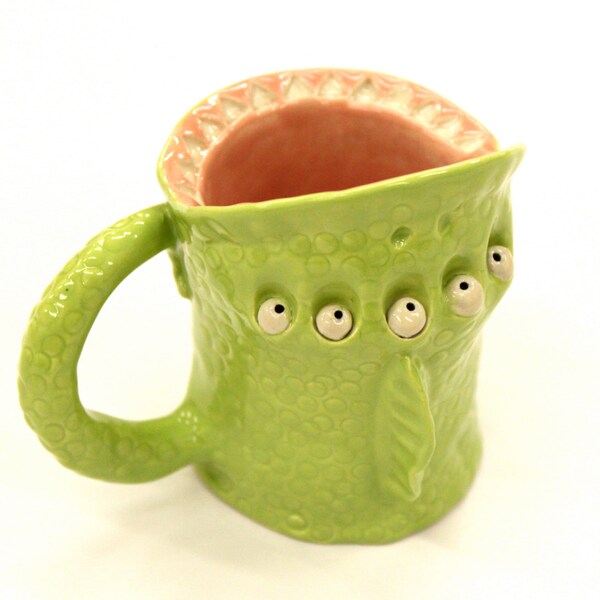 Mini Green Octopus Monster Mug