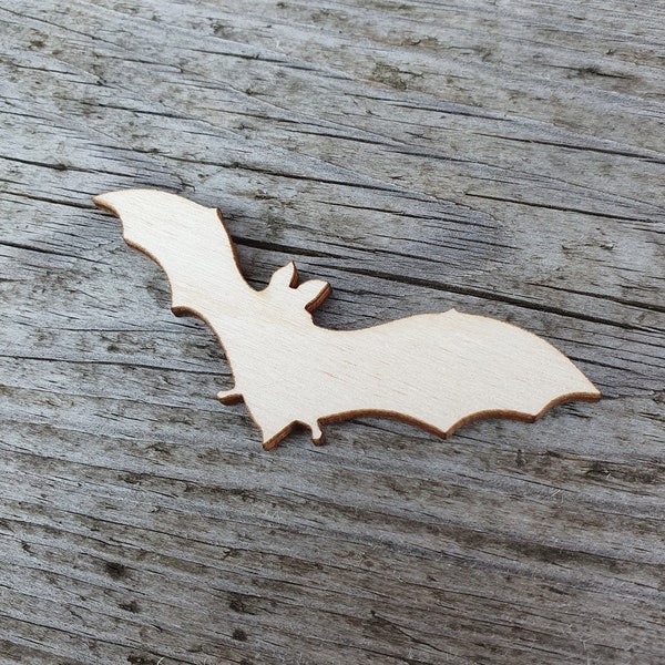 Bat shape, Choose SIZE, Laser Cut, Unfinished Wood, Cutout Shapes, Plywood shapes, Bat cut out, Laser cut bat, Halloween cut outs