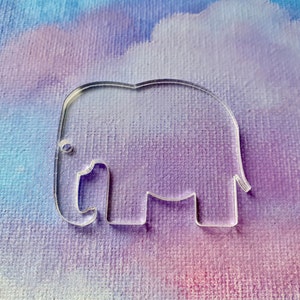 Acrylic Elephant Shape, Acrylic Elephant Cutouts, Elephant Blanks