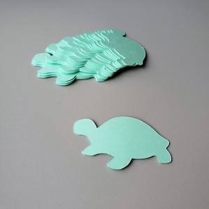 Découpe tortue, PLUSIEURS TAILLES, 20 pièces, Découpes tortue, Papiers découpés, Confettis tortue, Découpes en papier tortue, Découpes animaux