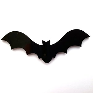 Acrylic BAT shape, Acrylic Bat Cutouts, Black Acrylic Bat Blank, Halloween cutouts