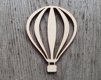 Hot air balloon shape, MULTIPLE SIZES, Hot air balloon cut out, Unfinished Wooden shapes for crafts and decorations, Laser cut shapes