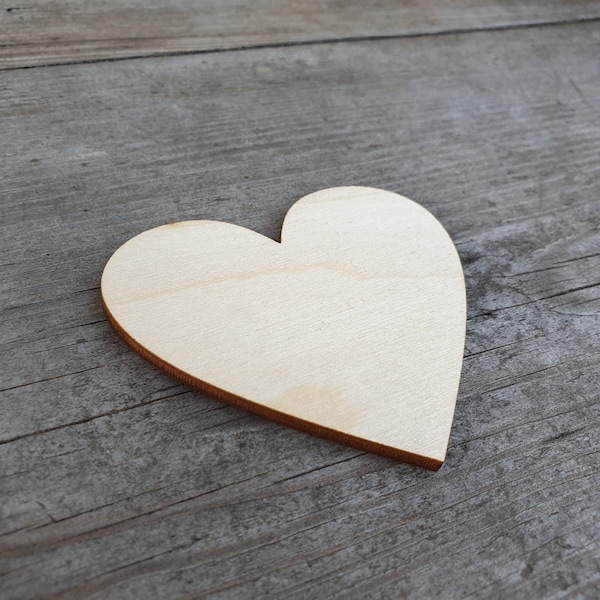 Wooden Heart Cutouts for DIY Craft Projects