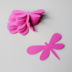 Dragonfly cutout, MULTIPLE SIZES, 20 pieces, Paper dragonfly, Dragonfly die cut, Dragonfly confetti, Paper die cut dragonfly