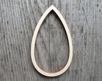 Teardrop Wood Shape Etsy