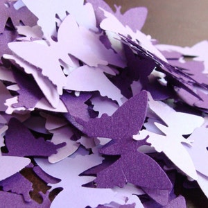 Paper butterflies, 100 pieces, 1 inch Die cut butterflies, Butterfly confetti